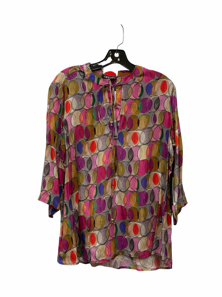 APNY Size L Purple Silver Print NWT Long Sleeve Shirts