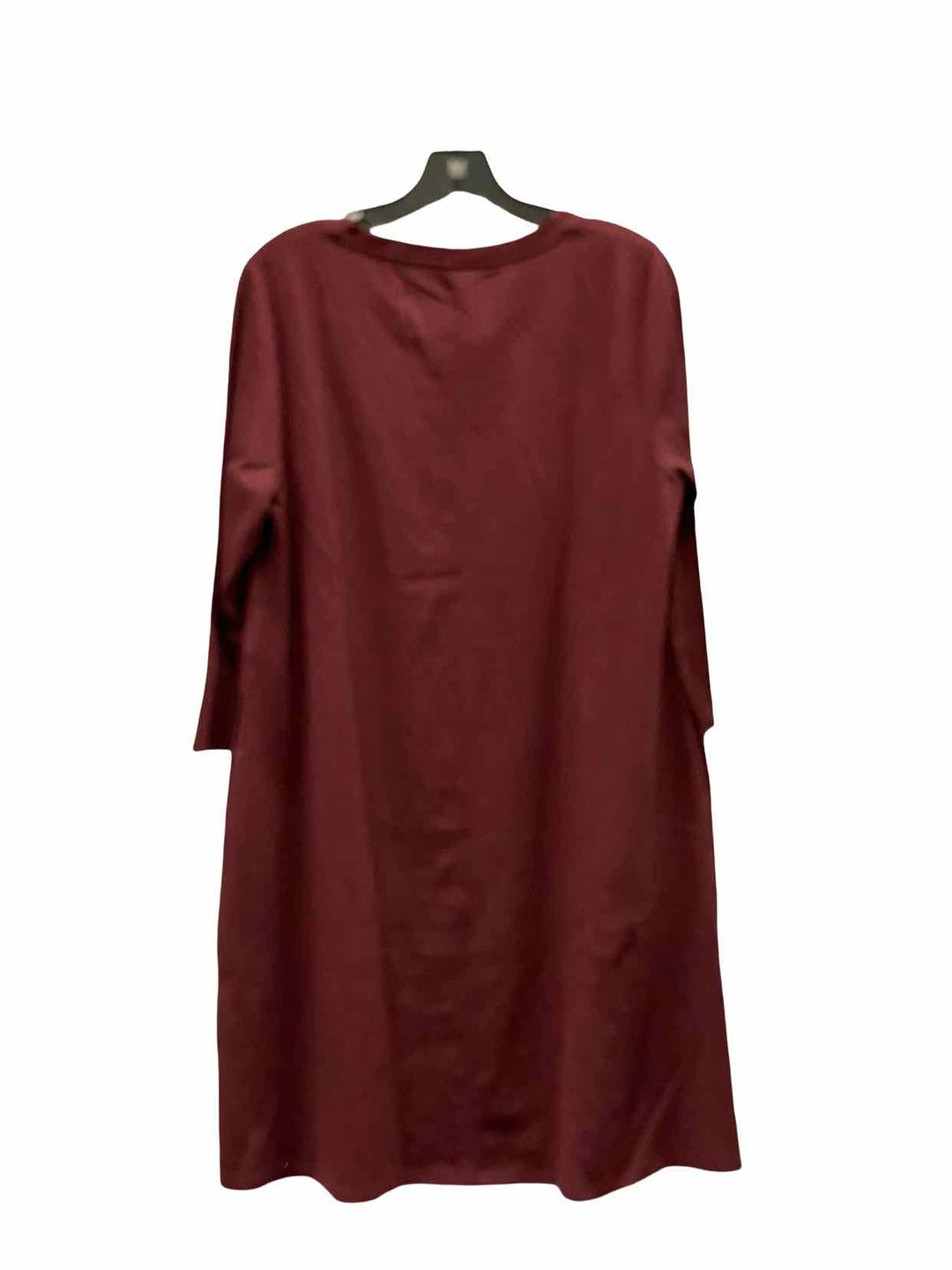 Woolx Size L Marroon 85% Merino Wool Dress