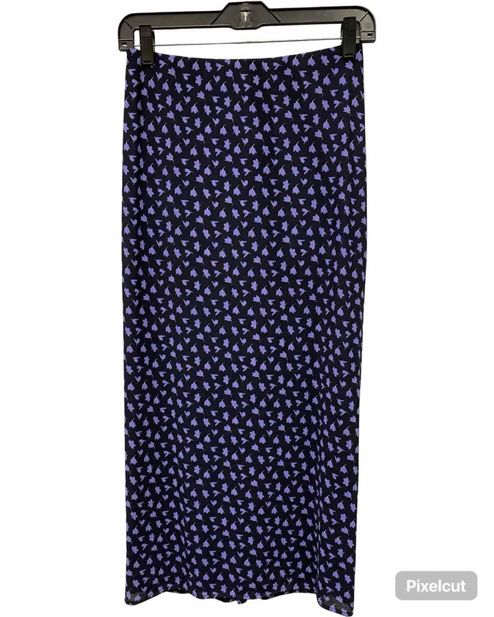 Cabi Size XS Navy Blue Purple Skirt