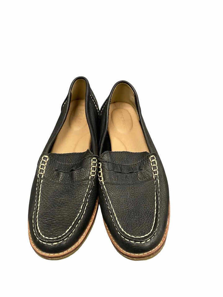 Sperry Shoe Size 10 Black Leather Loafers