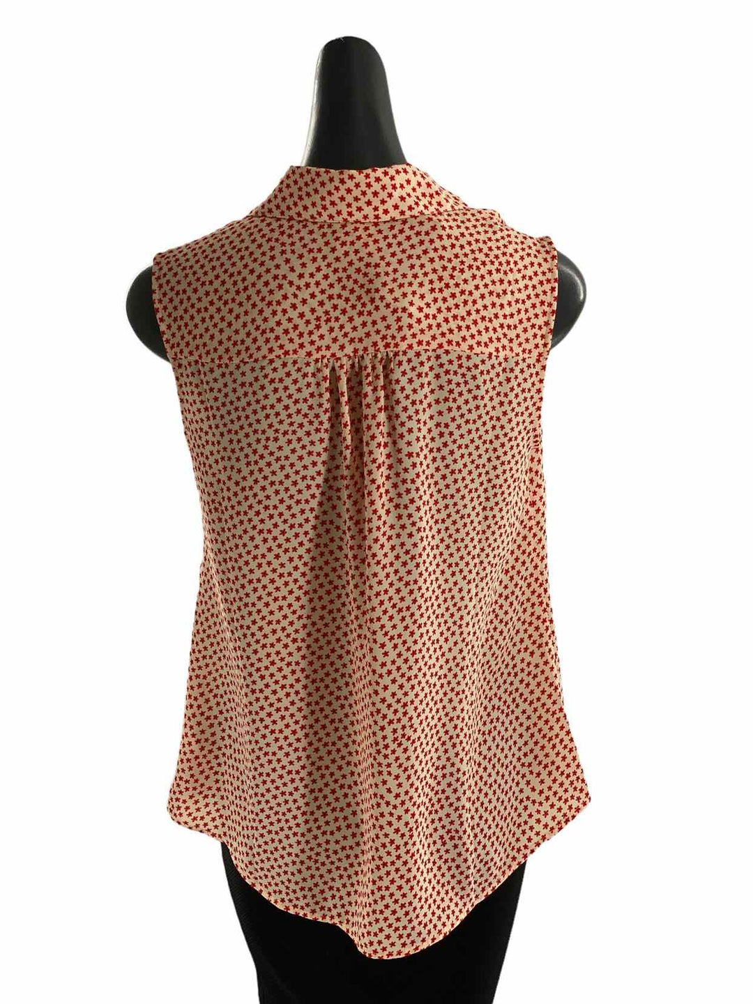 Cabi Size S Beige Orange Flowers Tank Top