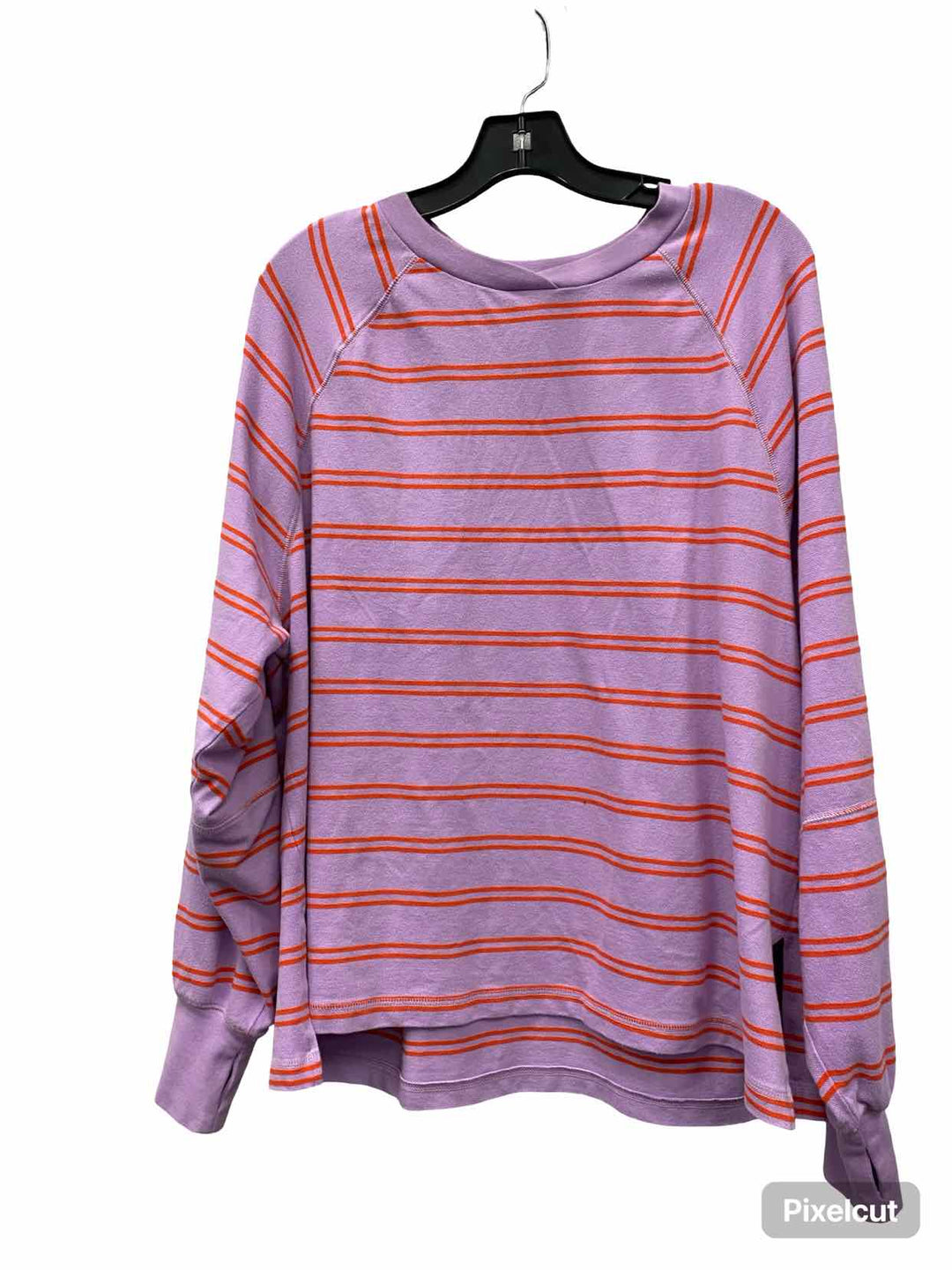 Aerie Size M Purple Red Stripe Sweater