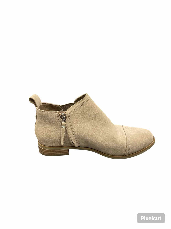 Toms Shoe Size 8 Beige Suede Reese Boots(Ankle)