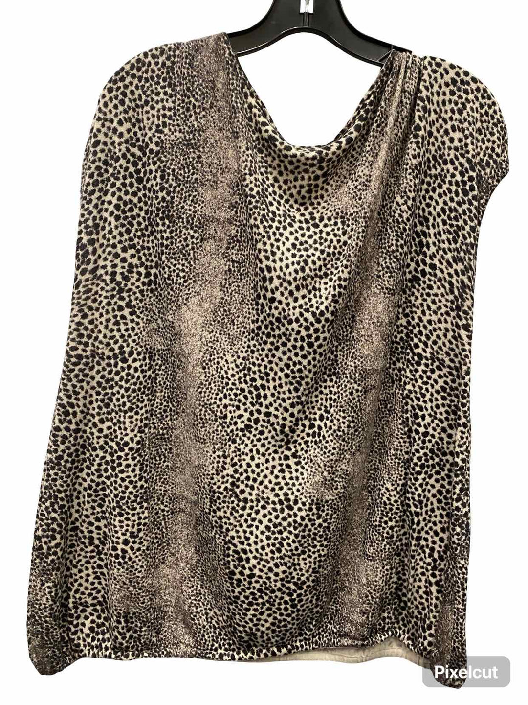 Talbots Size 1X Black Leopard Print Tank Top