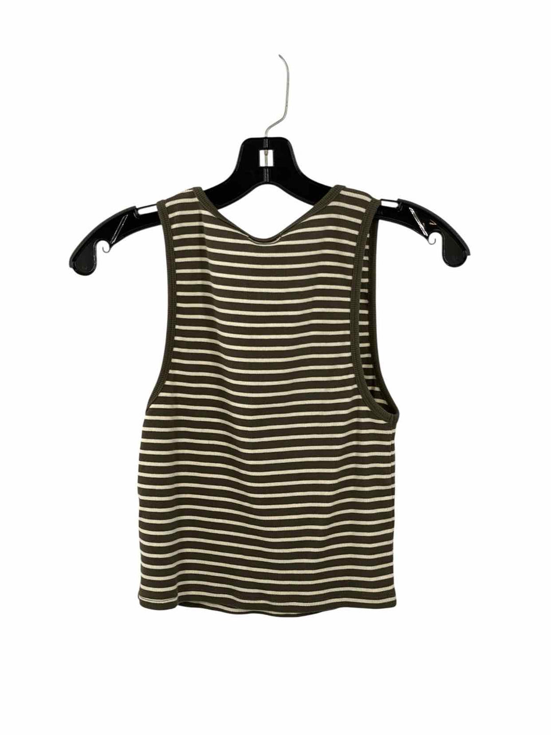 Z supply Size L Green White Stripes Tank Top
