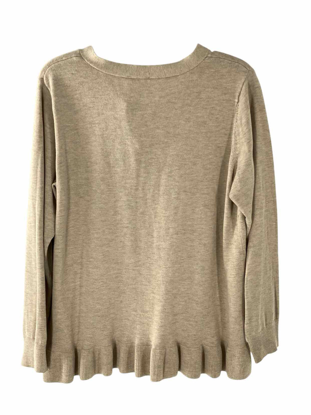 Joan Rivers Size M Beige Heather Sweater