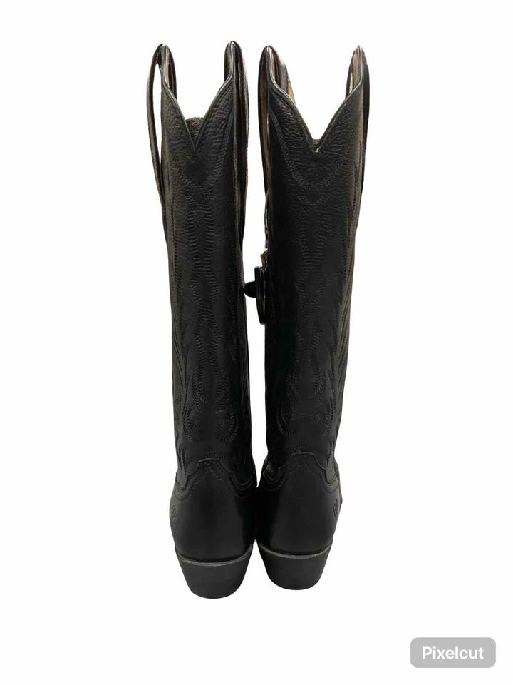 Ariat Shoe Size 8.5 Black Leather Boots(knee)