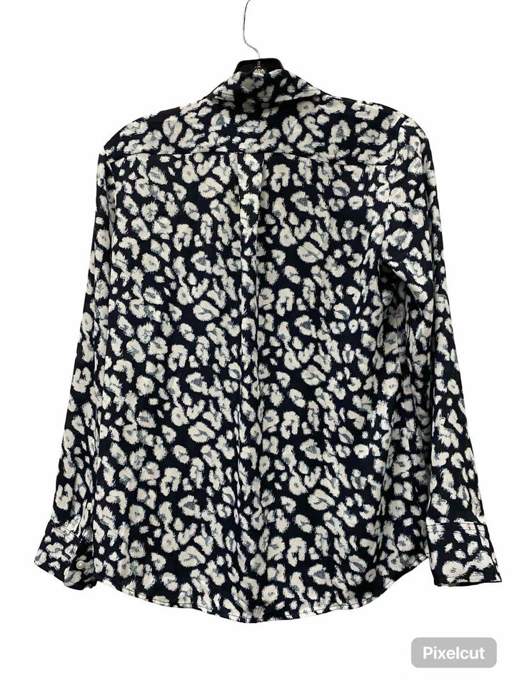 Banana Republic Size XS White Blue Long Sleeve Shirts