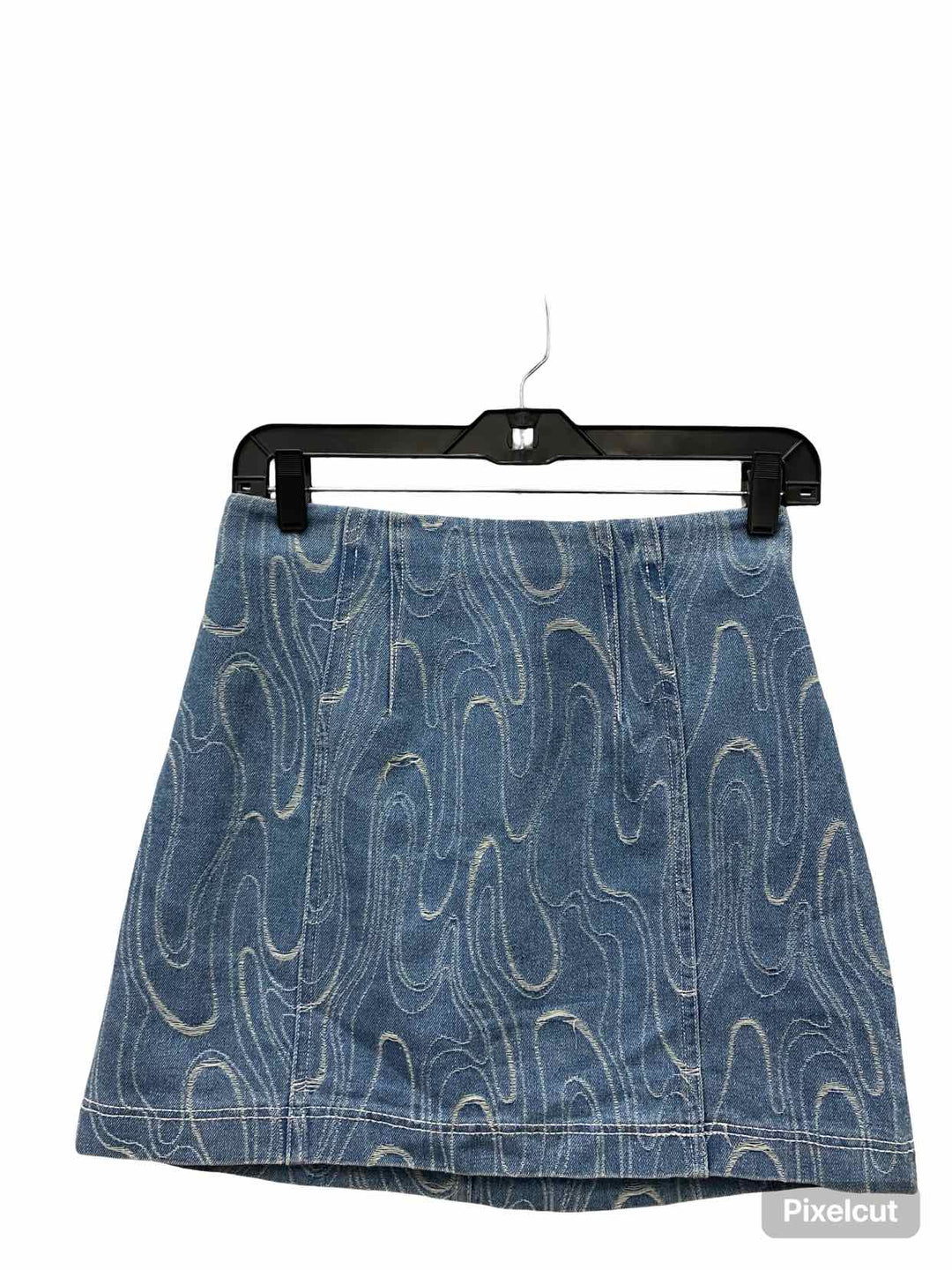 Petal + Pup Size 4 Blue White Print Denim Skirt