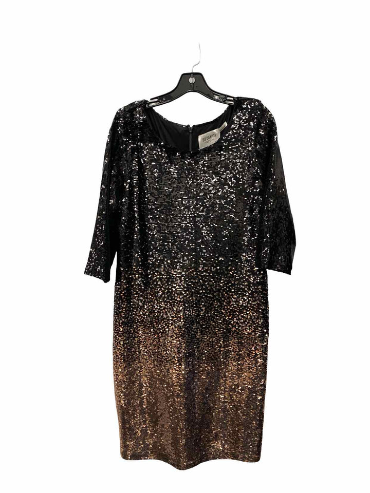 BB Dakota Size L Black Pink sequined Dress