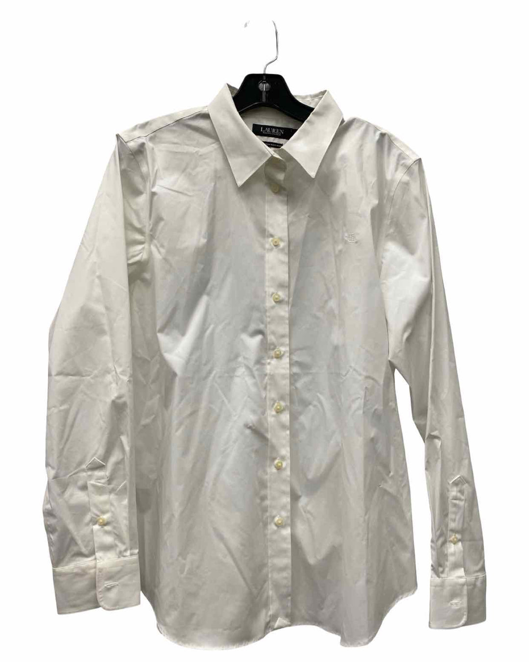 Ralph Lauren Size XL White 95% Cotton Non-Iron Long Sleeve Shirts