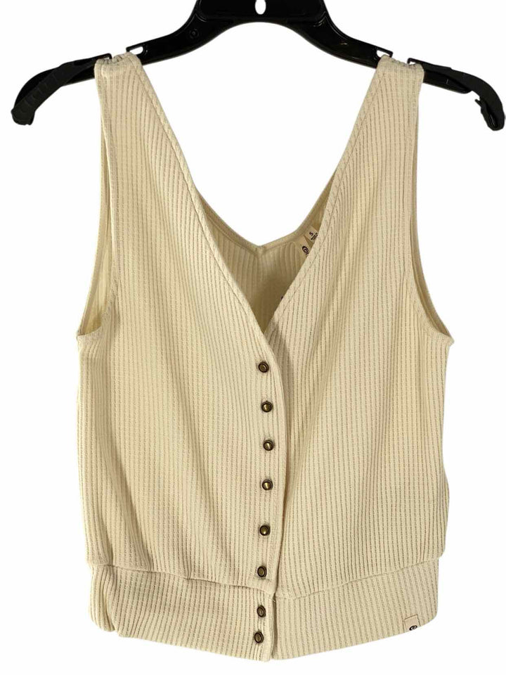 Ripcurl Size S Cream Knit Tank Top