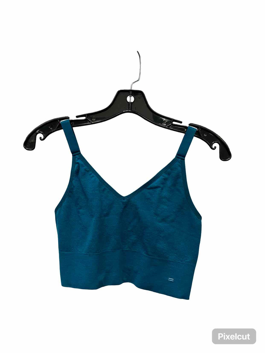 Branwyn Size M Teal Merino Blend Athletic Bra
