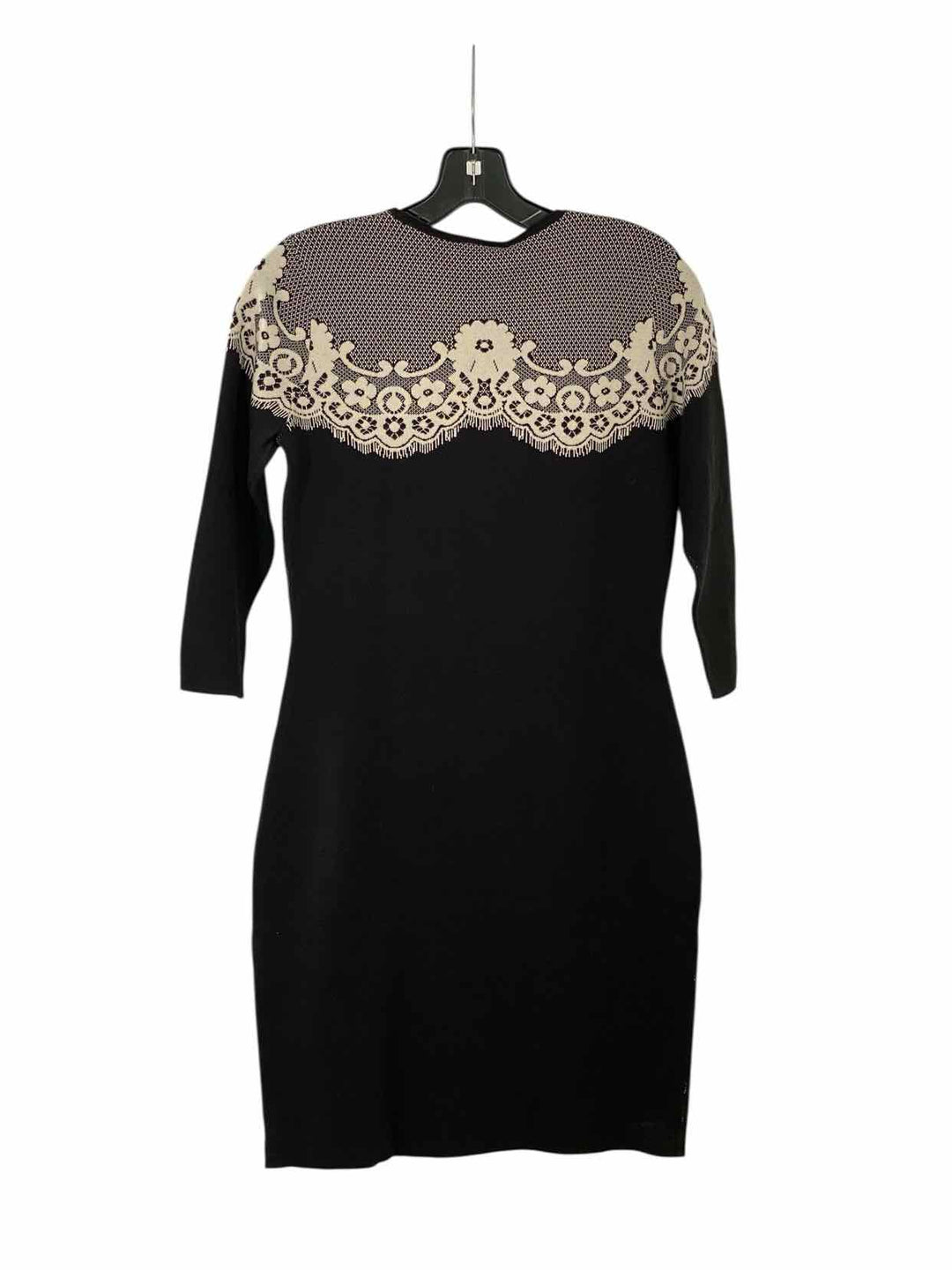 Alice by Temperley Size M Black Print 100% cotton Dress