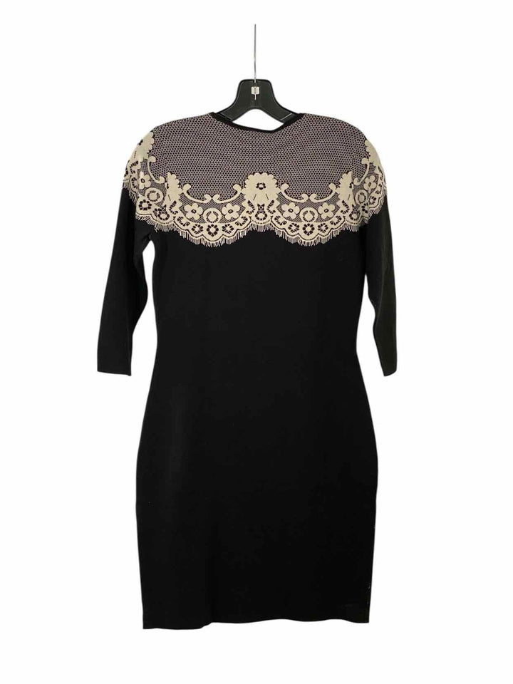 Alice by Temperley Size M Black Print 100% cotton Dress