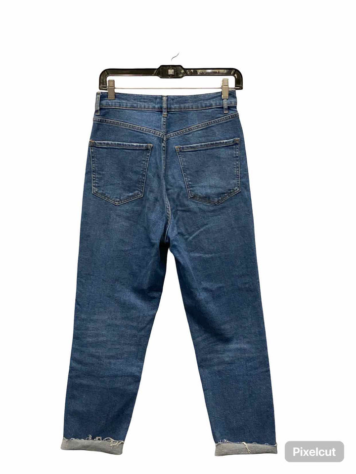 Express Size 4 Blue Super Highrise Jeans