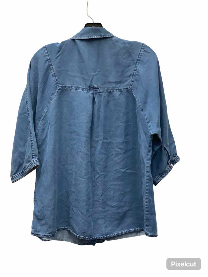 Coldwater Creek Size M Blue Long Sleeve Shirts