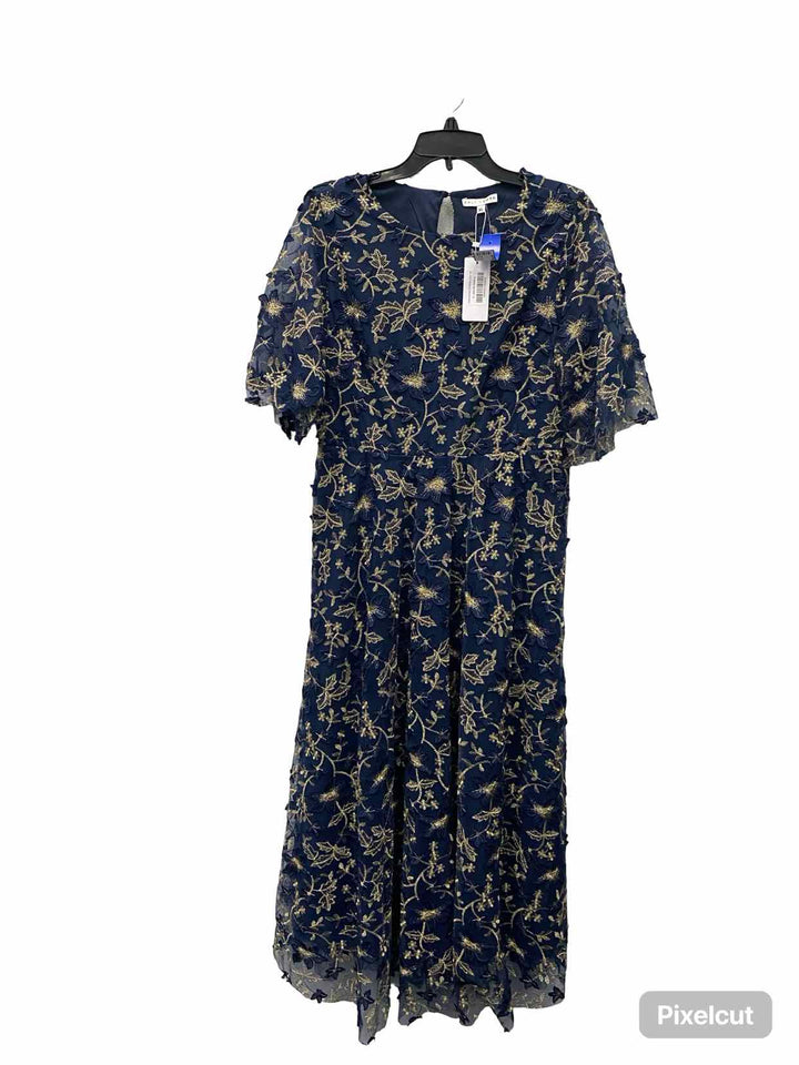 Baltic born Size XL Navy Gold Floral NWT Dress