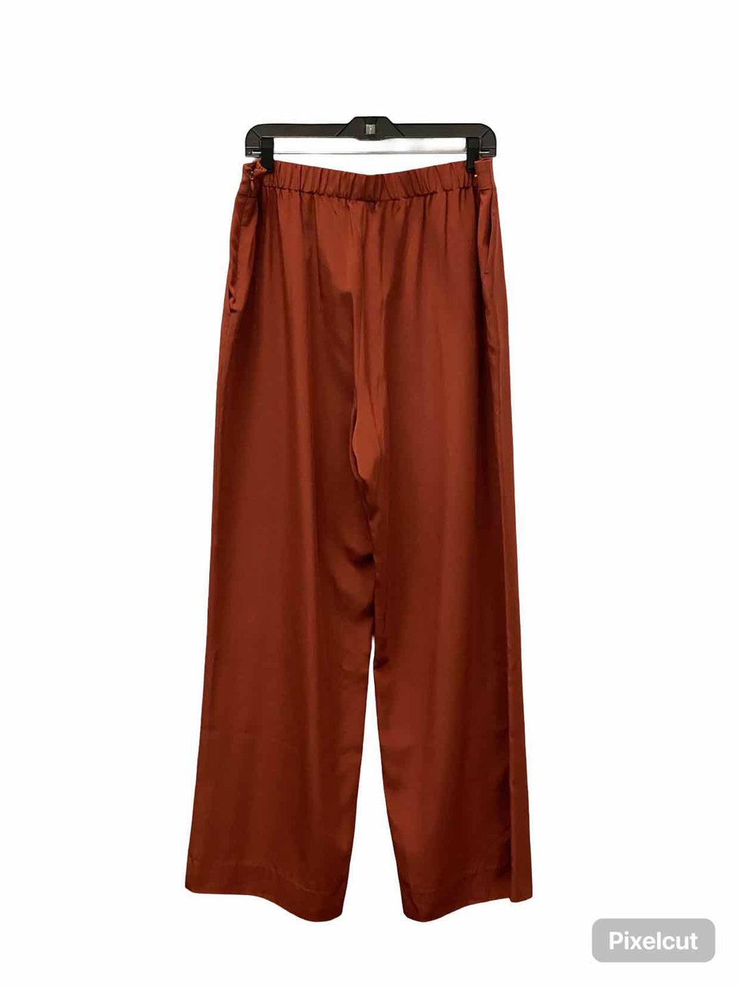 Cuyana Size XL Orange 100% silk Pants