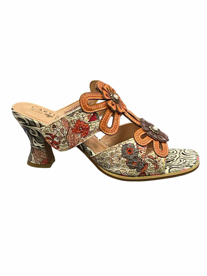 L'Artiste Shoe Size 41 Orange Leather ALANIA NWOT Heels