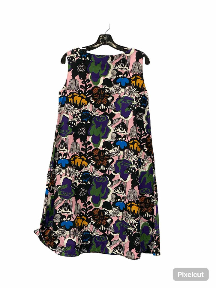Uniqlo Size S Multi-Color Floral 100% cotton Dress