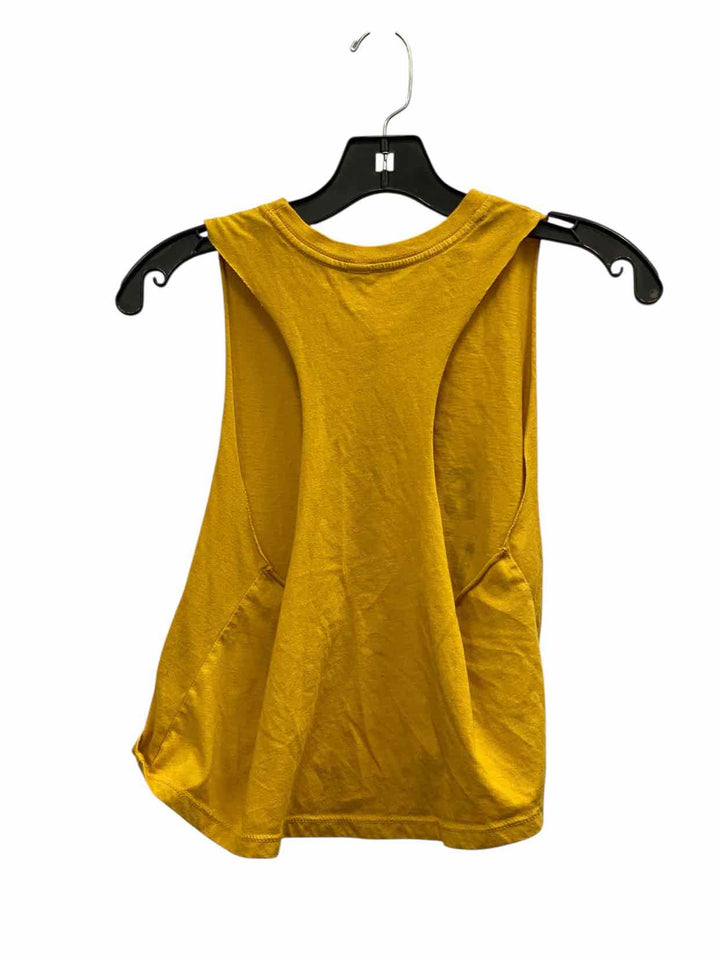 Unknown Brand Size M Yellow Print Tank Top