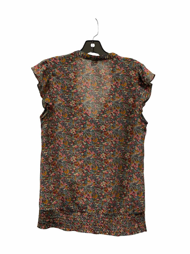 dm bm Size L Multi-Color Print Short Sleeve Shirts