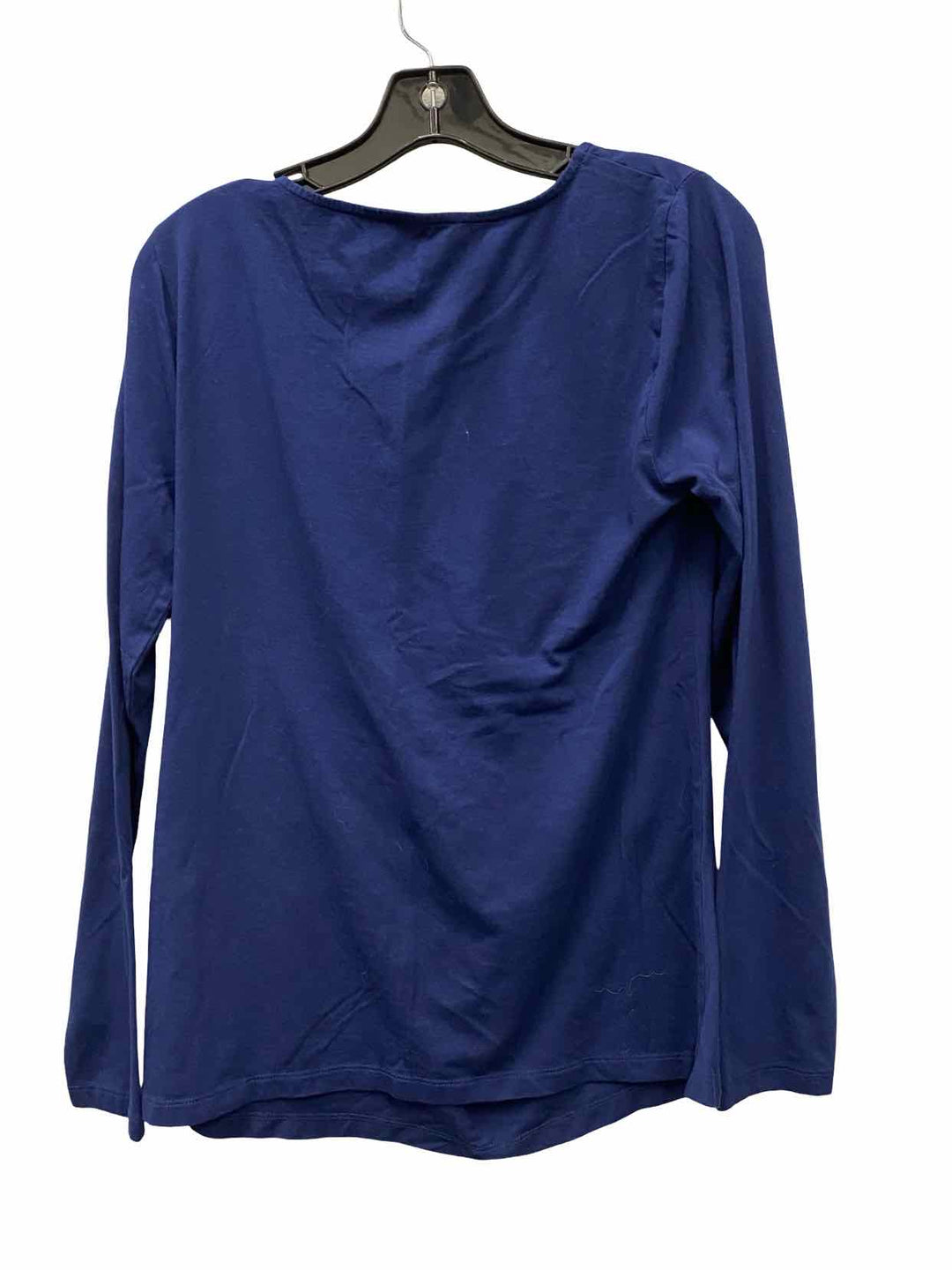 Lands End Size M Navy Blue Long Sleeve Shirts