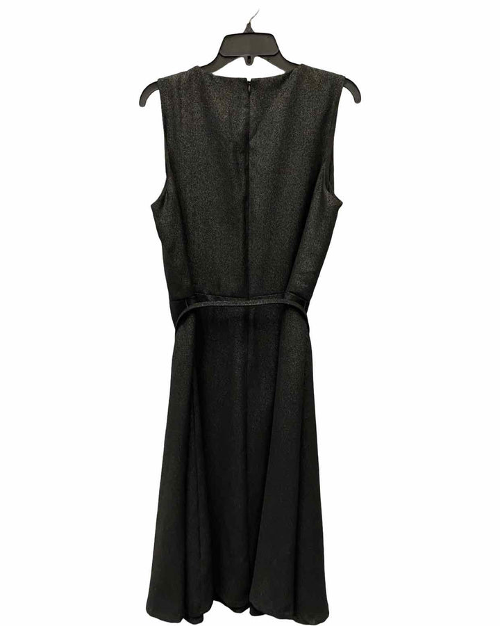 Ralph Lauren Size 16 Black Shiny Dress