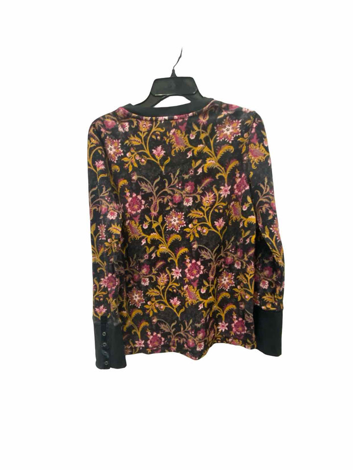 Sundance Size XL Purple Floral Long Sleeve Shirts