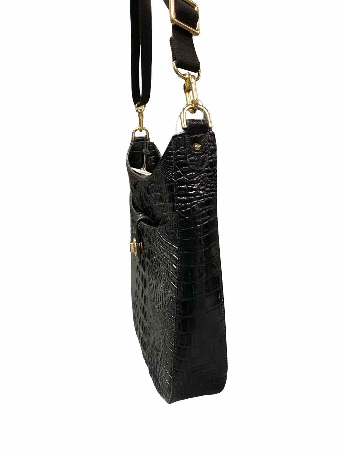 Brahmin Black Leia Crossbody Purse