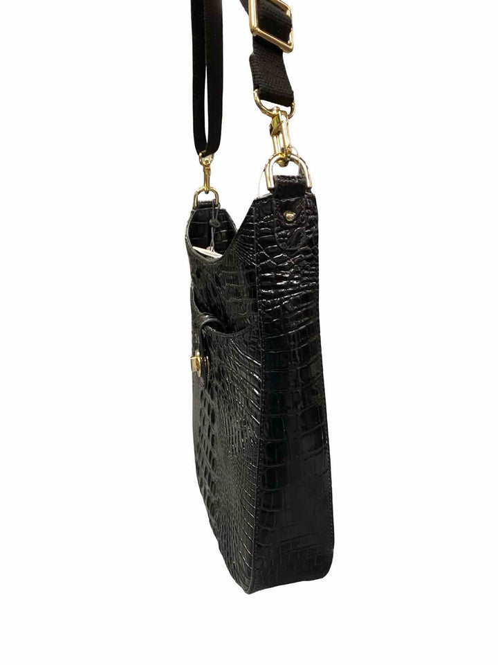 Brahmin Black Leia Crossbody Purse