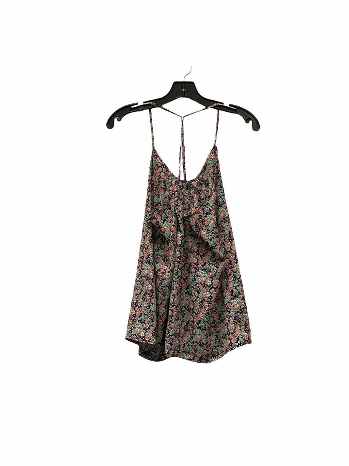 New York & Co. Size M Pink Blue Floral Tank Top