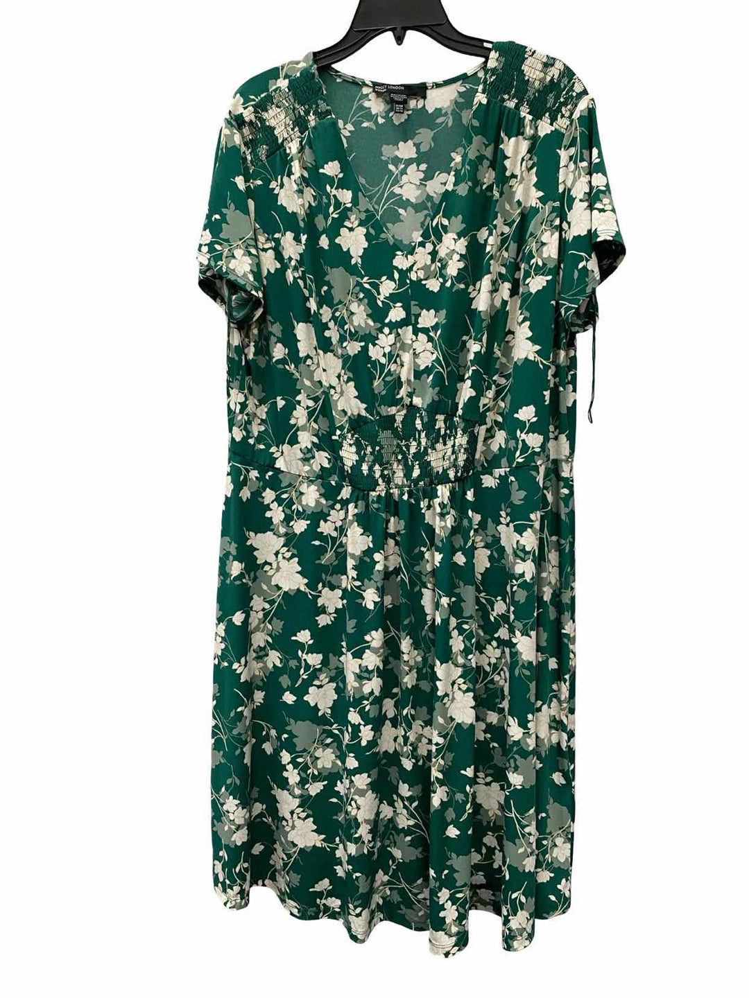 Maggy London Size 18W Green White Floral Dress