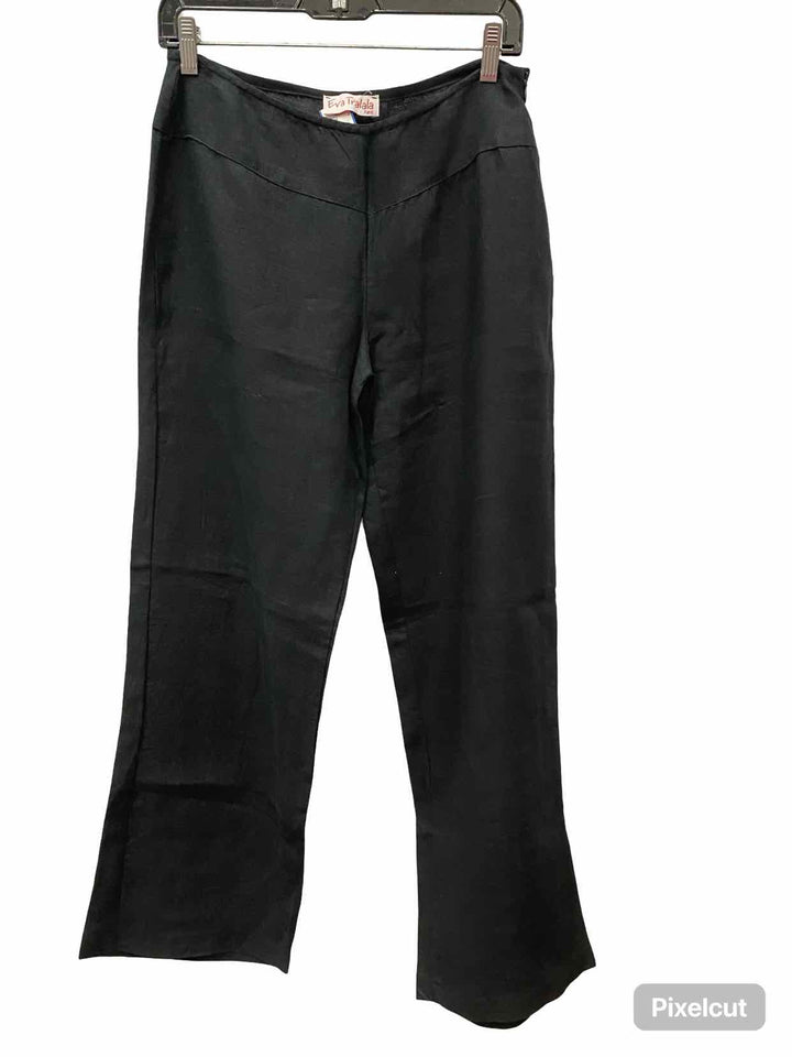 Eva Tralala Size 2 Black Linen Pants