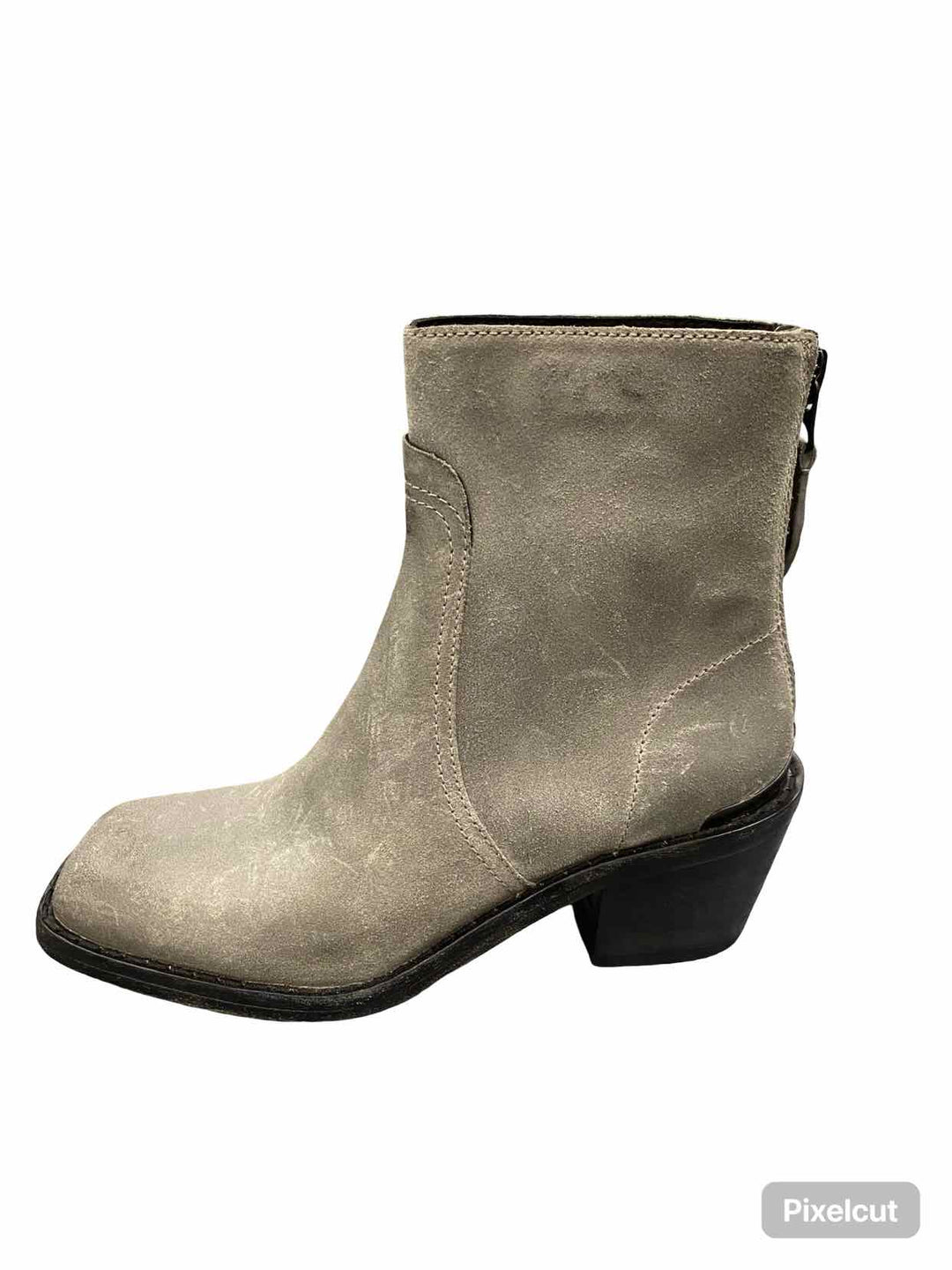 Rag & Bone Shoe Size 39.5 Gray Waxed Calf Suede Bristol Boots(Ankle)