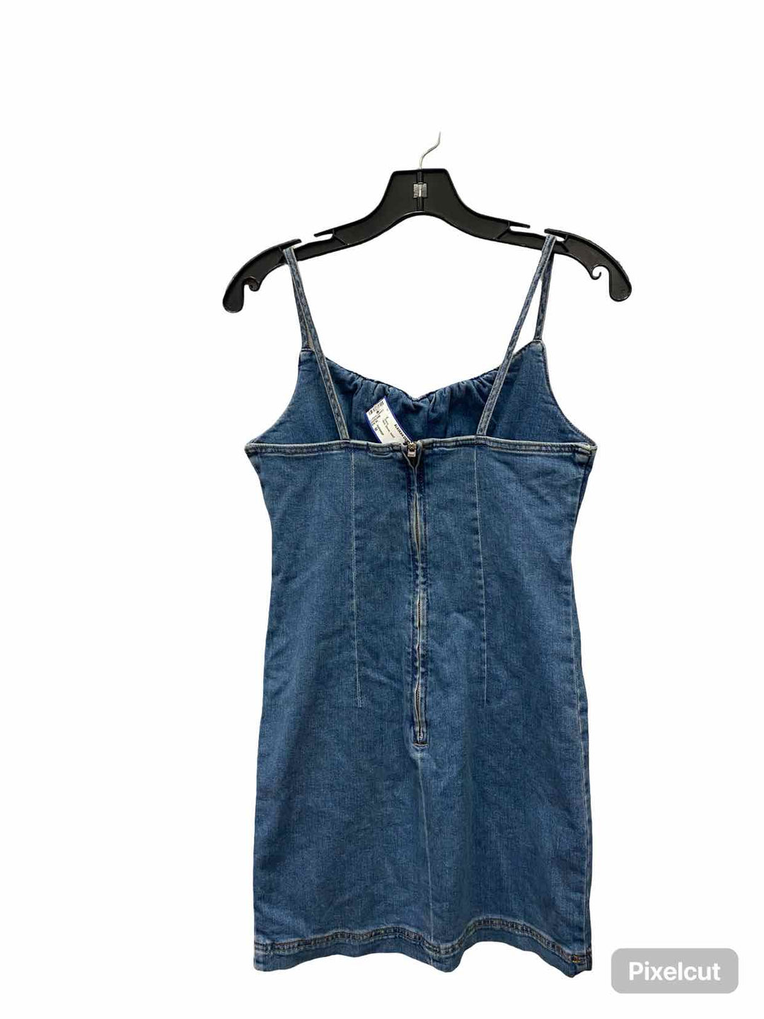TOPSHOP Size M Blue Denim Dress