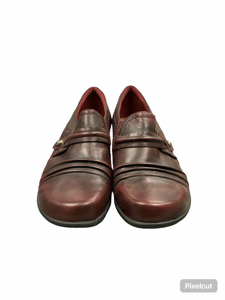 Earth Shoe Size 7.5 Burgundy Maize Loafers