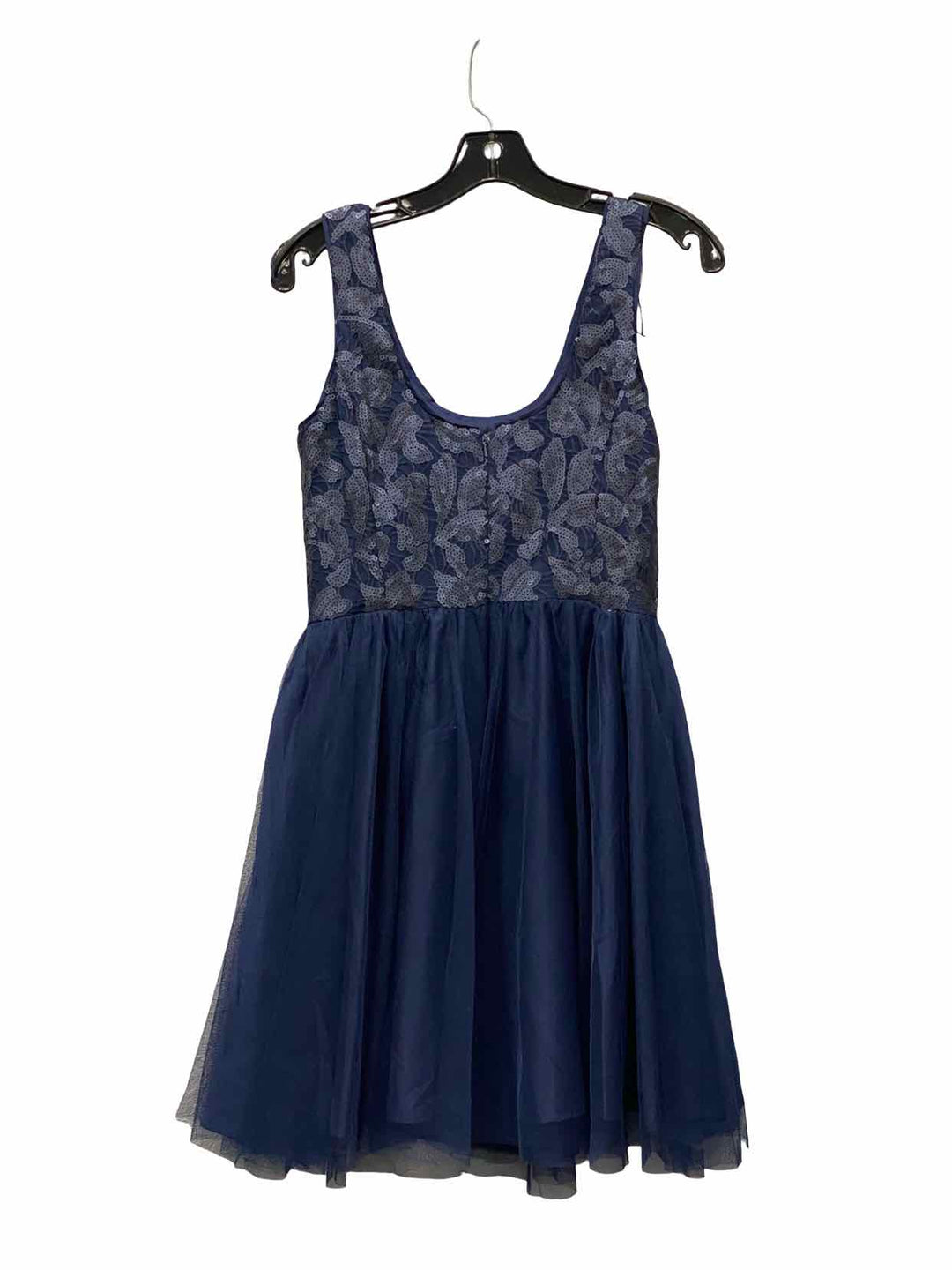 aidan mattox Size 6 Blue sequined Tulle Dress