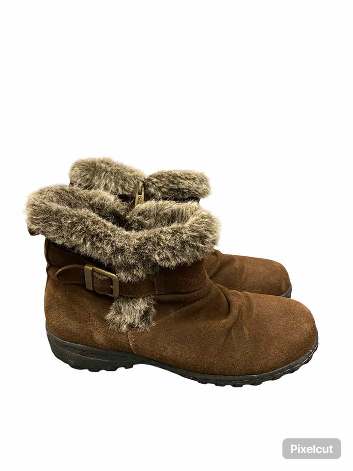 Khombu Shoe Size 7 Brown Suede Boots(Ankle)
