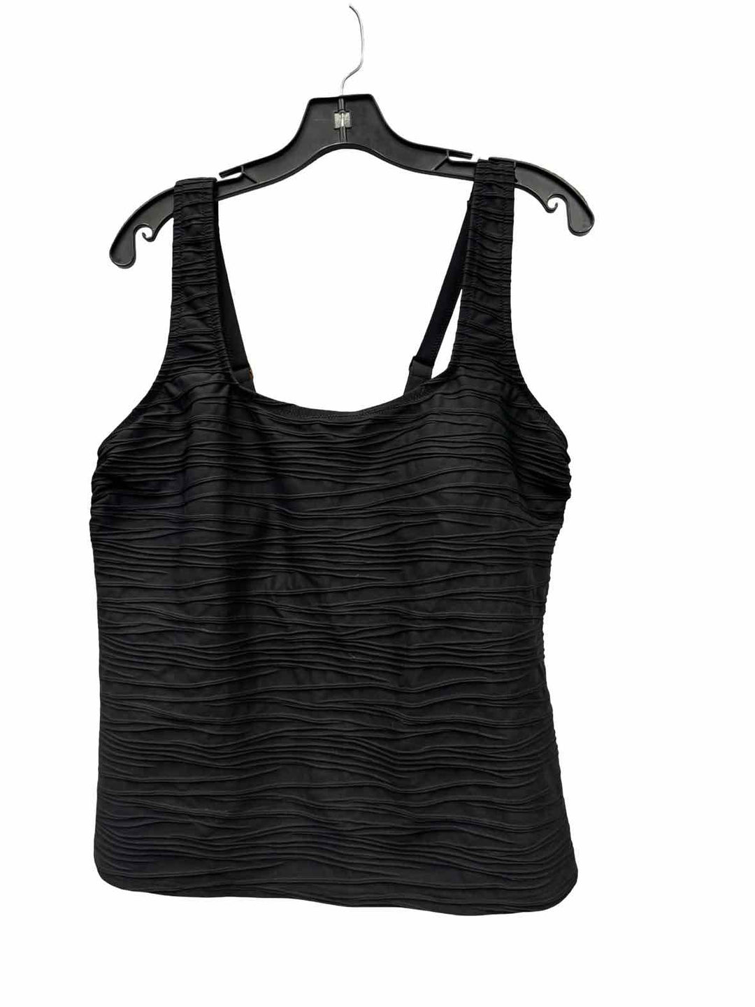 Lands End Size 18 Black Swimsuit Top