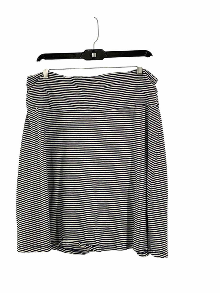 Toad & Co. Size XL White navy Skirt