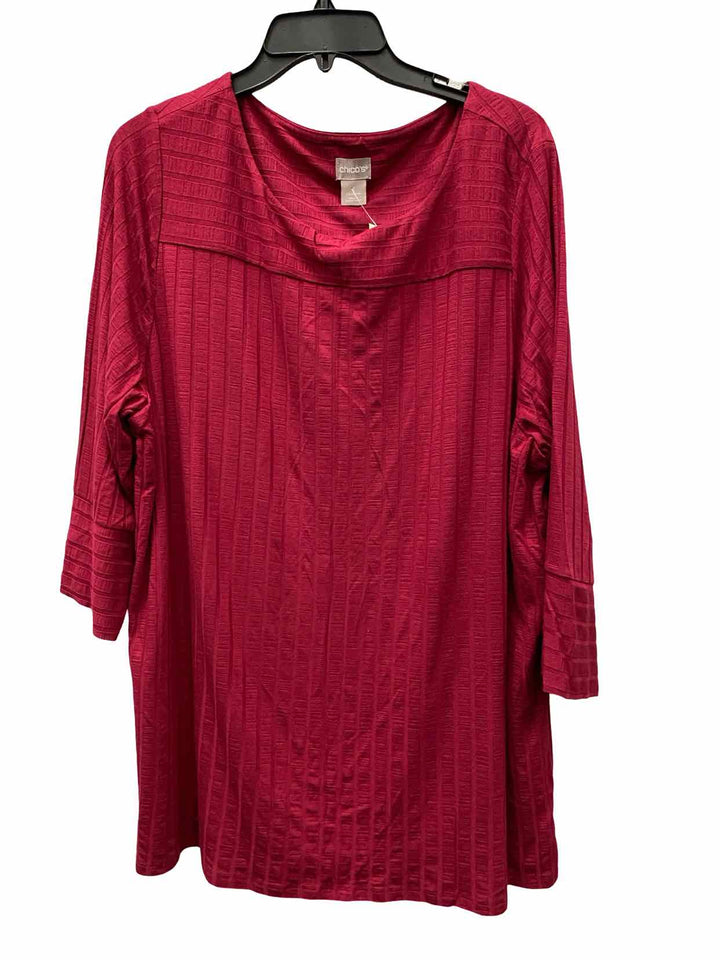 Chico's Size XL Red Long Sleeve Shirts
