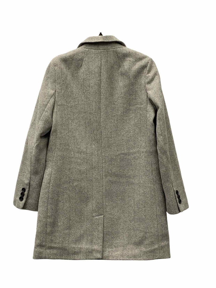 Banana Republic Size S Grey 40% Wool Coat(Long)