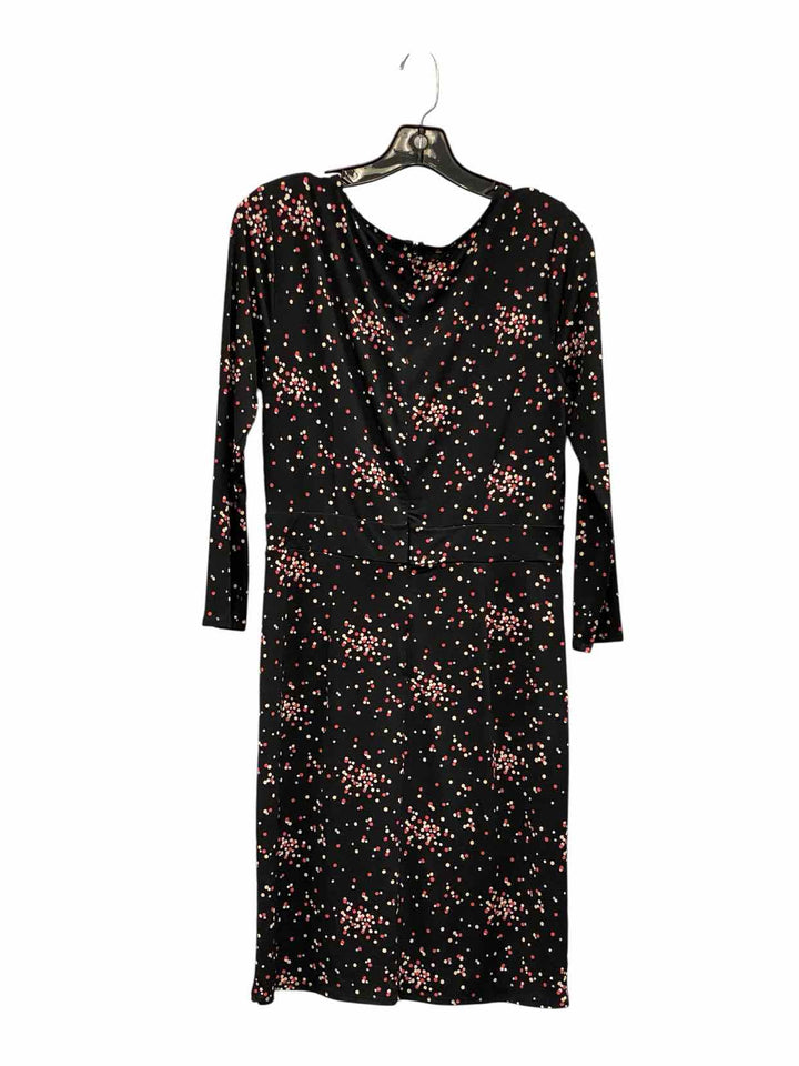 Ann Taylor Size 2 Black Pink Print Dress