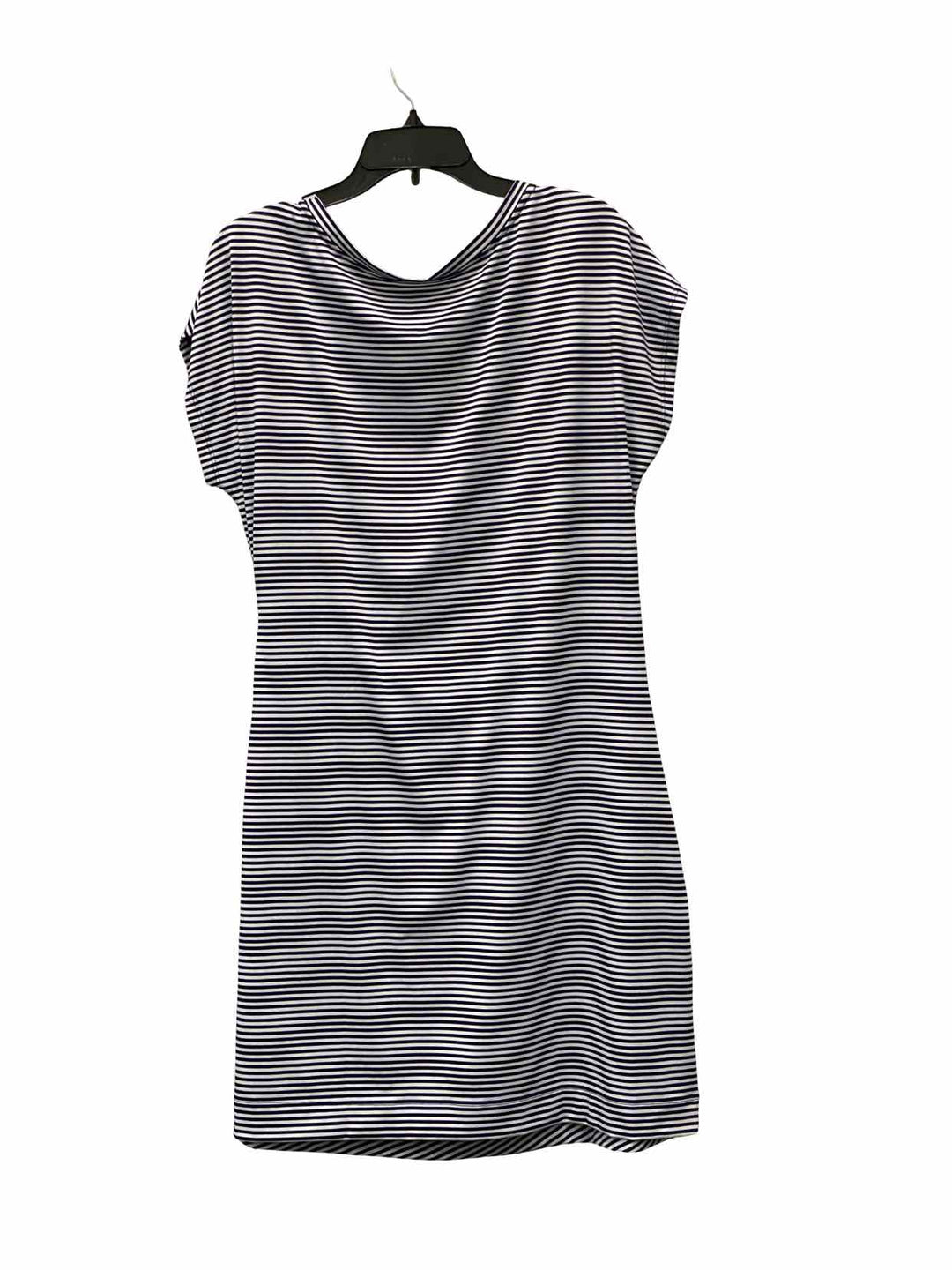 Vinyard Vines Size XL Navy Blue White Stripe Dress
