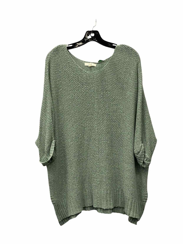 Easel Size M Green Knit Sweater