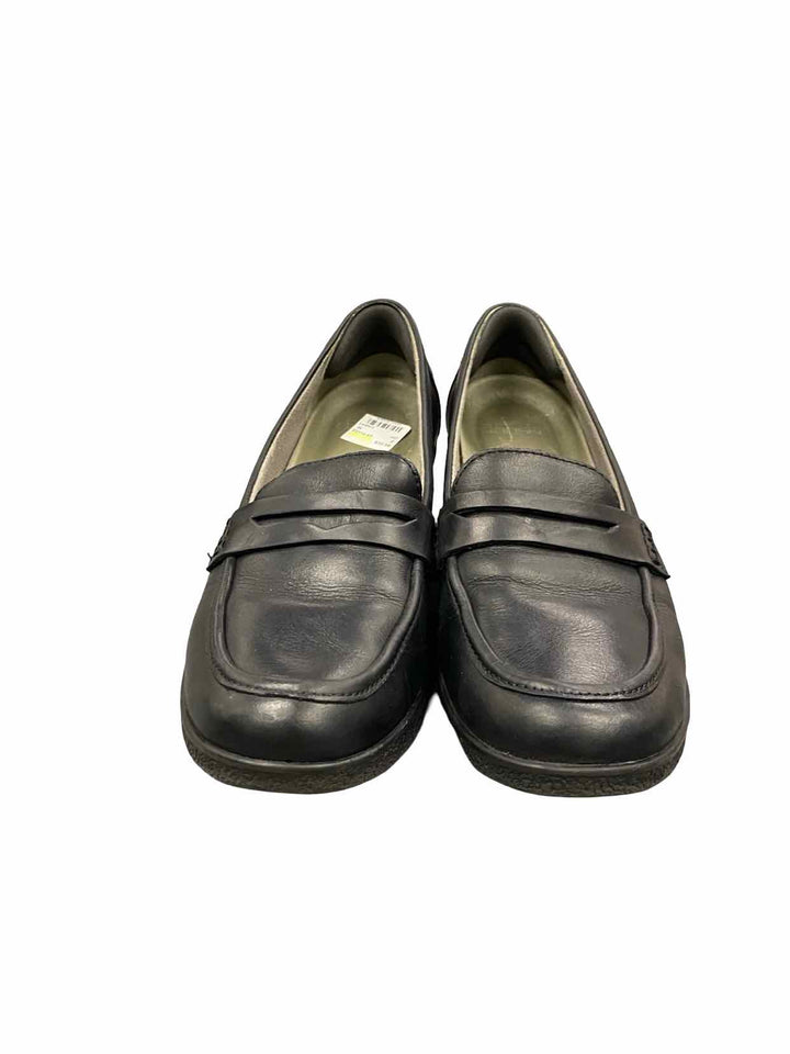Dansko Shoe Size 38 Black Leather Danica Waterproof Loafers