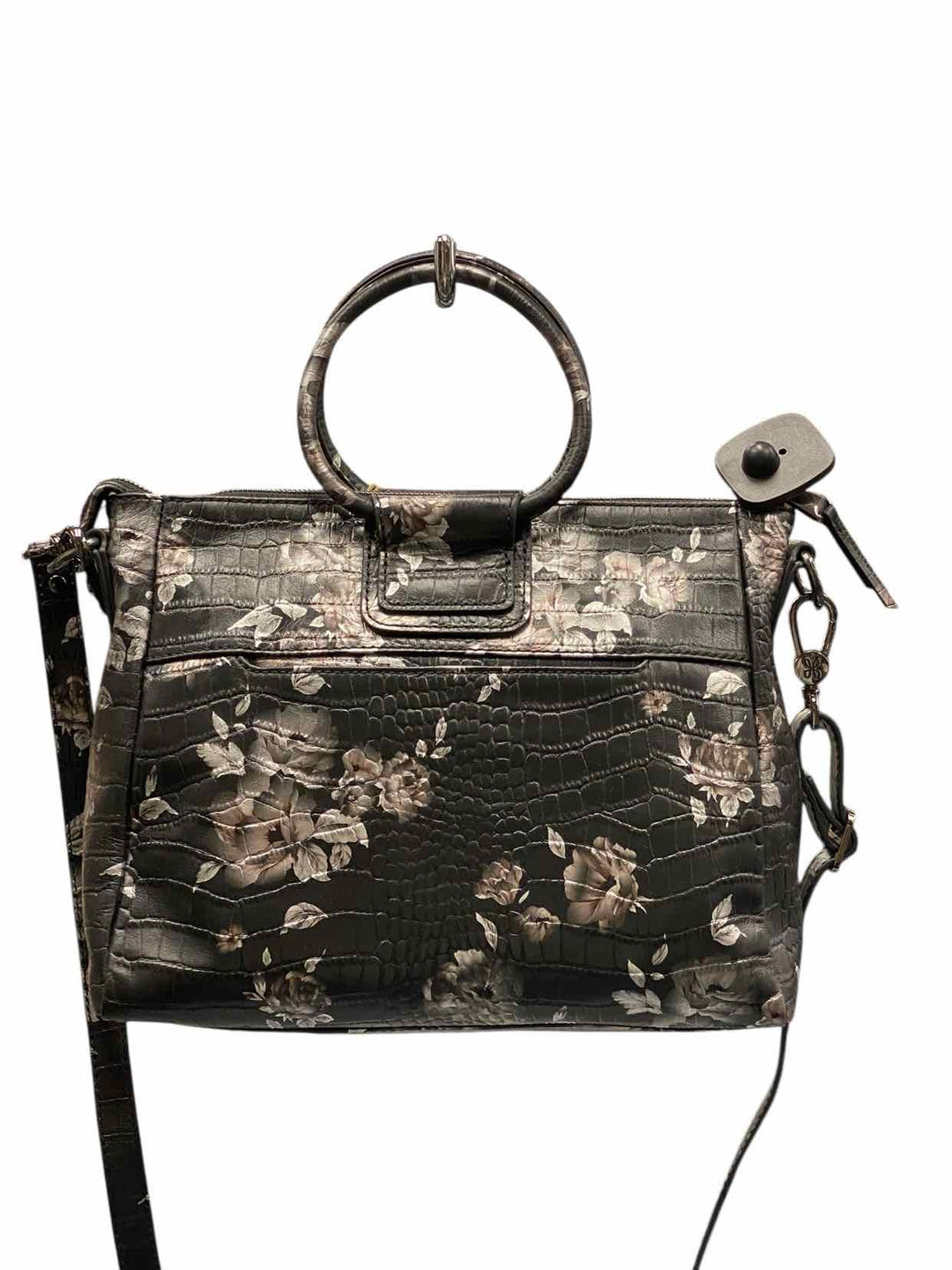 Hobo Black Rose Croco Pring Purse