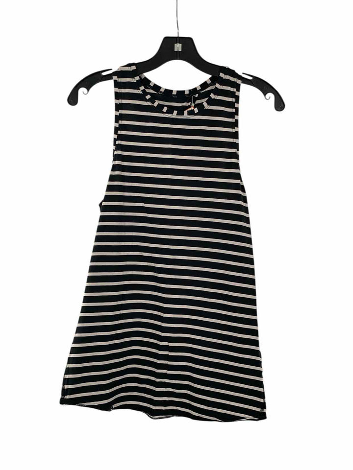 Lululemon Size M Black White Stripes Tank Top